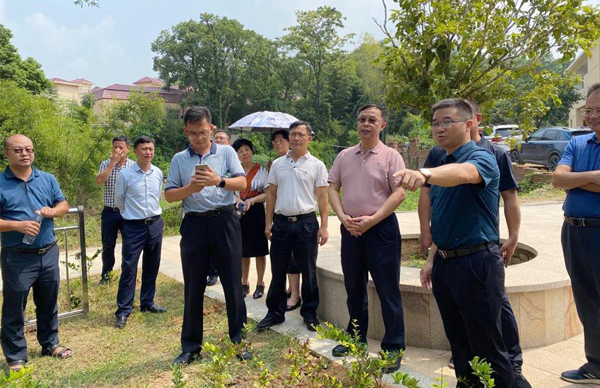 廣東省生態(tài)環(huán)境廳、江西省生態(tài)環(huán)境廳考察調(diào)研我司農(nóng)村生活污水處理站